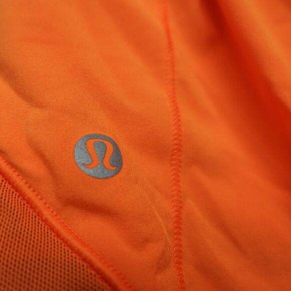 New Lululemon Size 2 Hotty Hot Shorts High Rise HR 4” Lined LITO Lit Orange - Picture 6 of 10